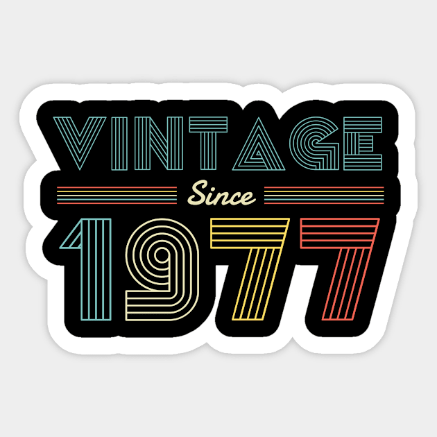 Vintage since 1977 43rd Birthday Sticker by Bestseller